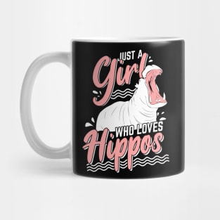 Just A Girl Who Loves Hippos Mug